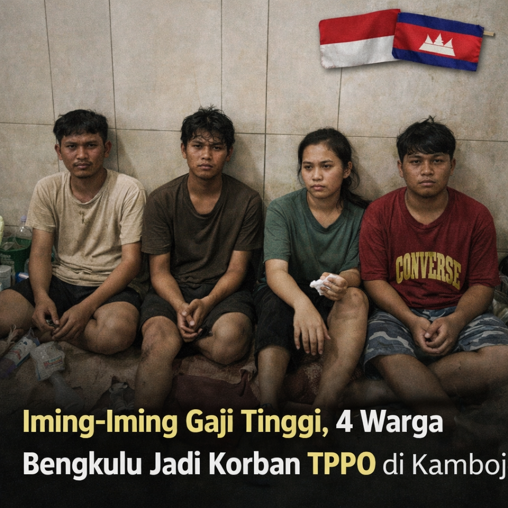 Korban TPPO Di Kamboja 4 Warga Bengkulu Di Iming" Gaji Besar