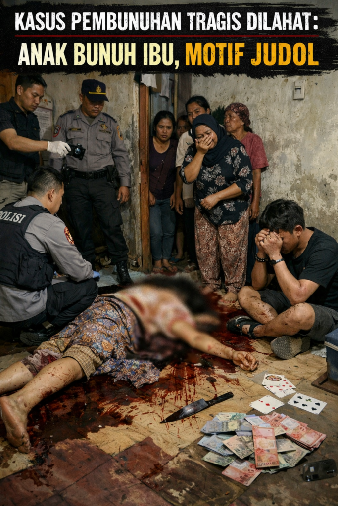 Kasus Pembunuhan Tragis Dilahat: Anak Bunuh Ibu, Motif Judol
