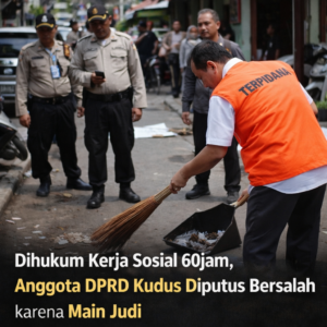 Anggota DPRD Bermain Judi Online, Dihukum Kerja Sosial 60jam